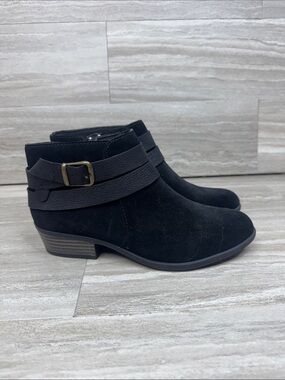 Clarks Addiy Cora Suede Western Ankle Boots Womens Size 7